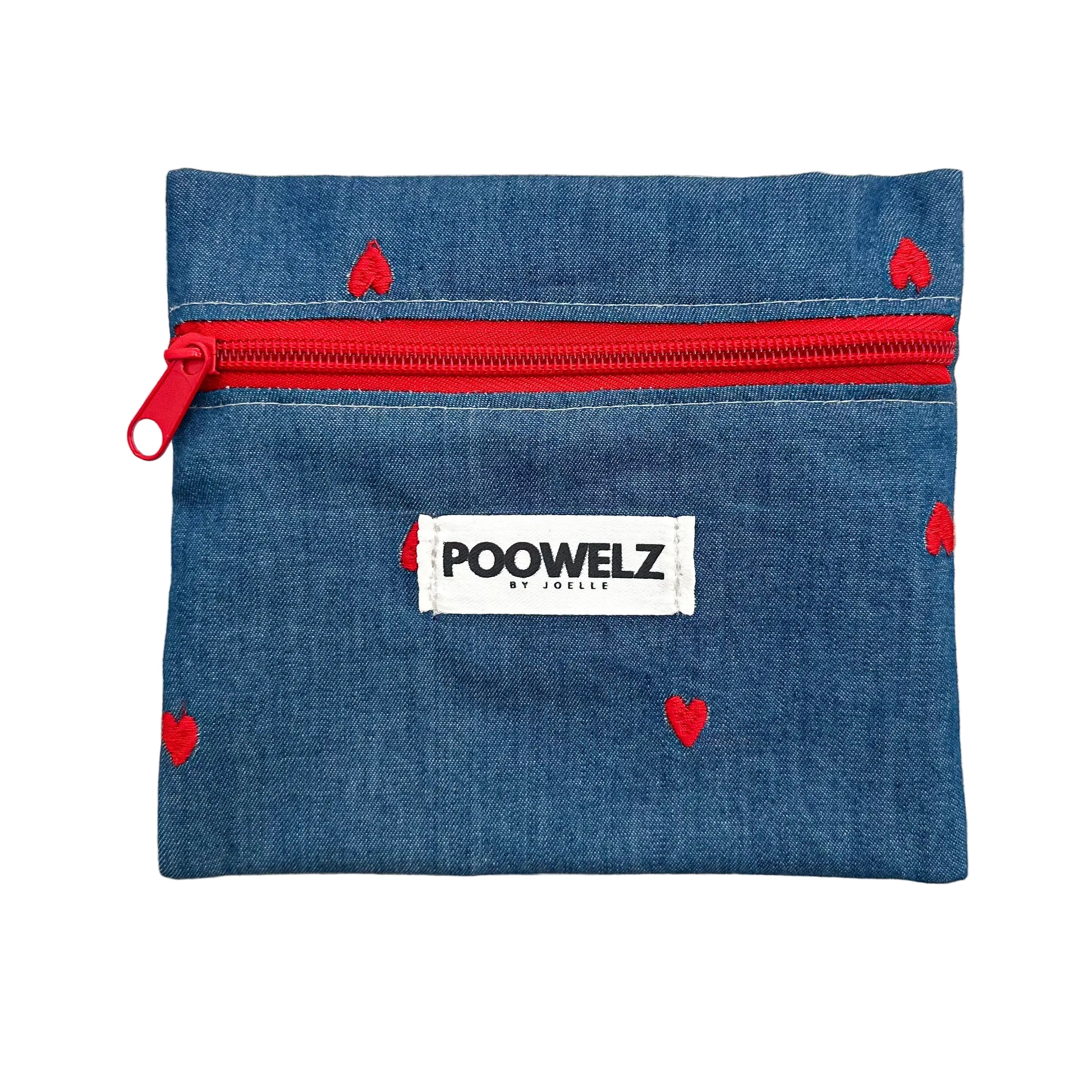 Noodtas-spijkerstof-hartjes