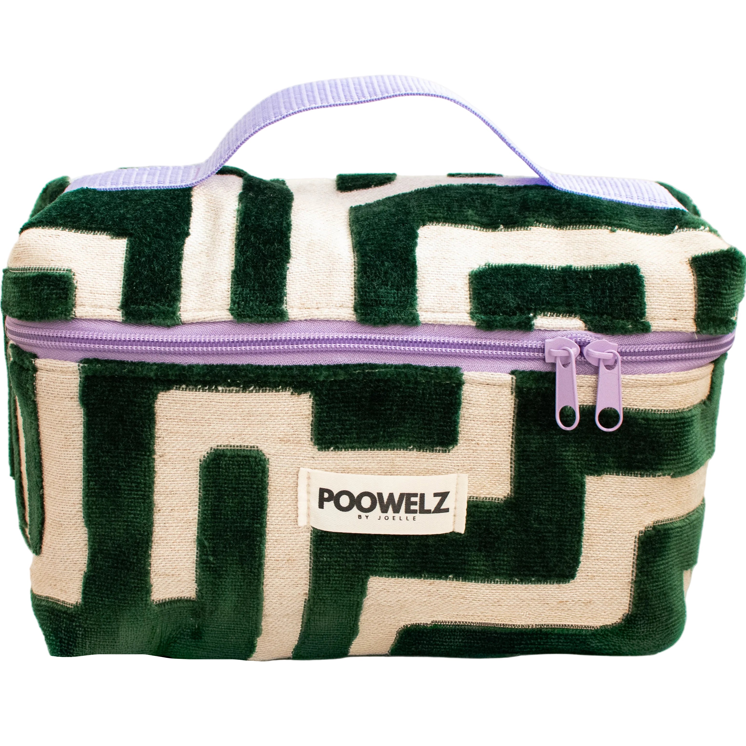 Toilettas-velvet-groen-vk